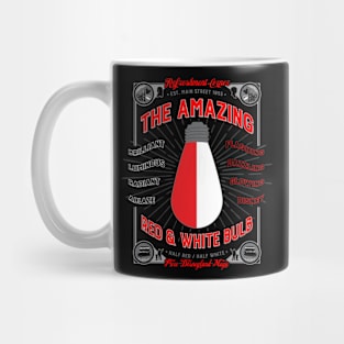 The Red & White Bulb Mug